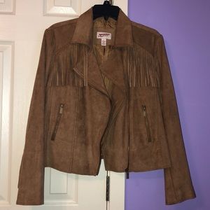 Leather Fringe Jacket